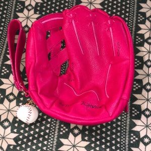 Betsey Johnson baseball glove wristlet
